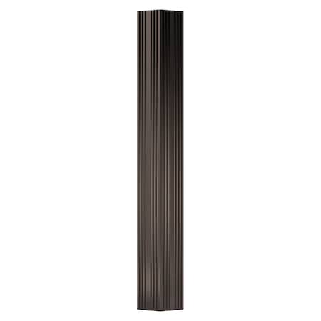 Ekena Millwork 3" x 9' Endura-Aluminum Column, Square Shaft (Load-Bearing 8,000 lbs), Non-Tapered, FLuted EA0309ENFSF